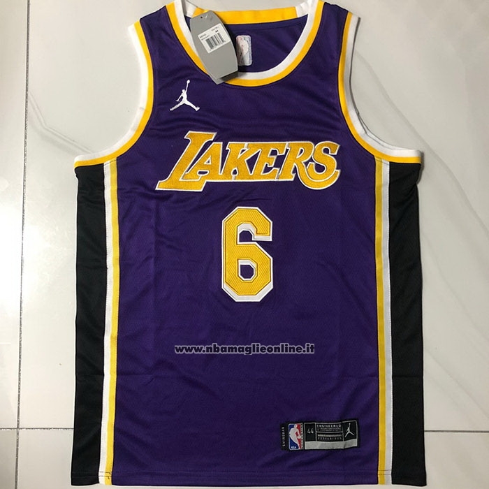 Maglia Los Angeles Lakers LeBron James #6 Statement 2020-21 Viola